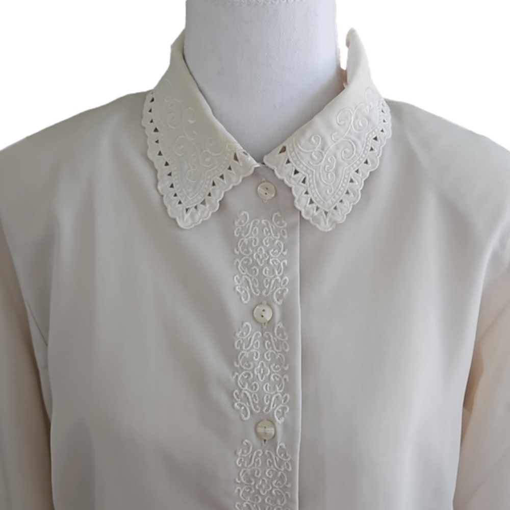 Studio Works Embroidery Blouse. Size 6